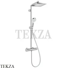 Hansgrohe Crometta E 240 1jet Showerpipe Душевая колонна с термостатом 27271000, хром глянец Hansgrohe Crometta E 240 1jet Showerpipe Душевая колонна с термостатом 27271000, хром глянец