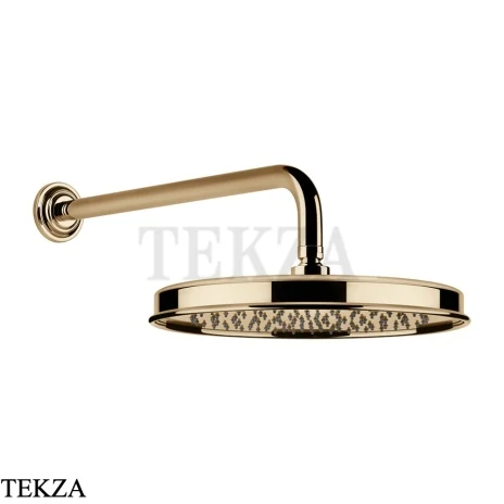 Gessi VENTI20 Верхний душ 300 с настенным креплением 65149-735, Warm Bronze PVD