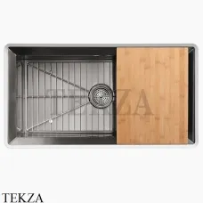 Kohler Poise Мойка для кухни в комплекте с решеткой и разделочной доской K-3158-NA, нержавеющая сталь
