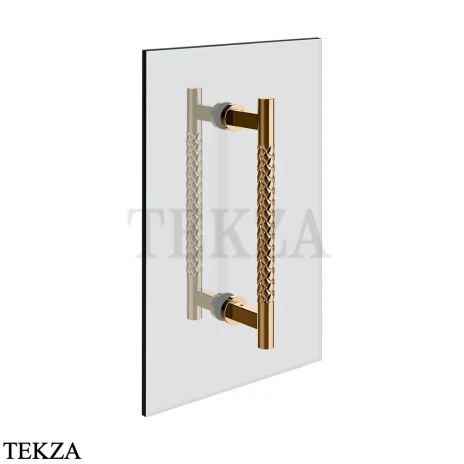 Gessi Pelle Tresse Полотенцедержатель для крепления на стекло, 20 см, 78630-735, Warm Bronze PVD