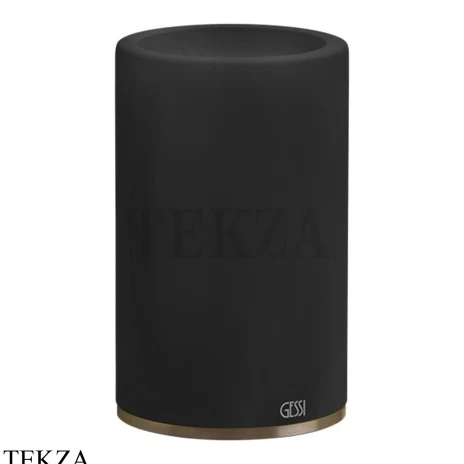 Gessi 316 ACCESSORIES Стакан для зубных щеток настольный, композит черный 54732-791, Deep Bronze Brushed PVD