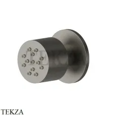 Newform Боковая регулируемая круглая форсунка 553.M0.070, Titanium Satin