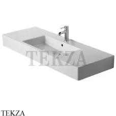 Duravit Vero Раковина подвесная или на тумбу, с переливом 0329120000, белый глянец