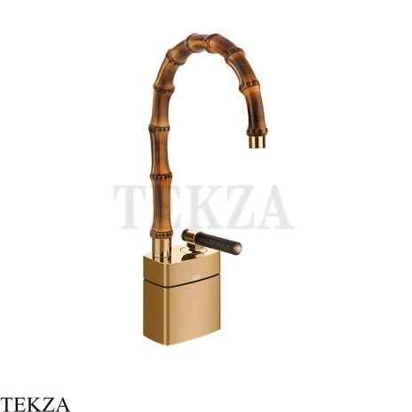 Gessi Jacqueline Смеситель для раковины низкий, без донного клапана 77227-735, бронза глянец
