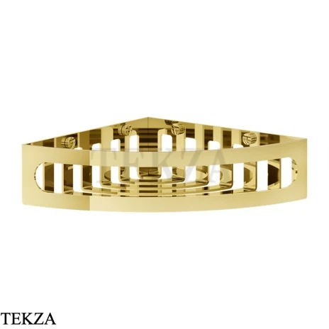 Gessi RILIEVO Полка-решетка угловая в душевую зону 59561-246, Gold PVD