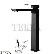 FIMA Carlo Frattini FIT Смеситель для раковины, с донным клапаном, F3381/HNS черный матовый