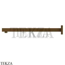 Newform Кронштейн для душа квадратный настенный L=420 26585.47.083, Groove Bronze