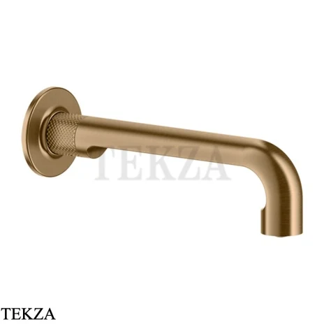 Gessi INCISO Излив для раковины настенный средней длины 58100-726, Warm Bronze Br. PVD