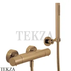 FIMA Carlo Frattini Spillo UP Термостат для душа настенный, с гарнитуром F4275ZS, Brushed Amber Bronze FIMA Carlo Frattini Spillo UP Термостат для душа настенный, с гарнитуром F4275ZS, Brushed Amber Bronze