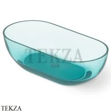 Dea Design Shadow Ванна отдельностоящая овальная 140x70 Glasstech DD8619 1400 R8, Lake Water Blue R8
