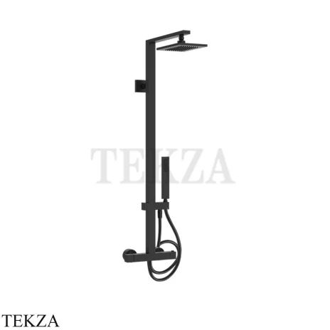 Gessi Rettangolo shower Душевая колонна с термостатом 23447-299, Black XL