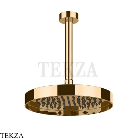 Gessi Incastri Верхняя лейка D25 с потолочным кронштейном под размер 63053-735, бронза глянец