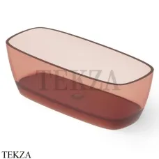 Dea Design Soul Ванна отдельностоящая скругленная 170x72 Glasstech DD8632 1700 R5, Pomegranate R5