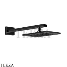Gessi Rettangolo shower Верхний душ с кронштейном 20148-706, Black Metal PVD