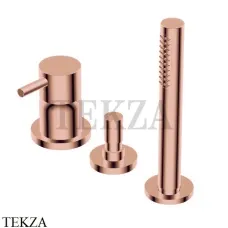 Ritmonio Diametro35 S Смеситель на борт ванны, с гарнитуром PR52EF201 F32, Rose Gold