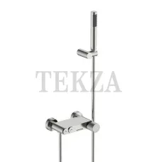 Boheme Stick Смеситель для ванны с изливом и гарнитуром Stick 123-NB.4 Nikel Brush SPIRALE