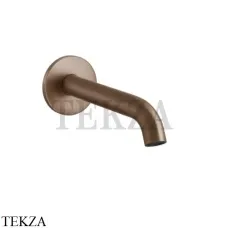 Gessi 316 FLESSA Излив для раковины настенный средней длины 54010-708, Copper Brushed Gessi 316 FLESSA Излив для раковины настенный средней длины 54010-708, Copper Brushed