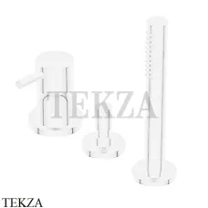 Ritmonio Diametro35 S Смеситель на борт ванны, с гарнитуром PR52EF201 C03, белый матовый