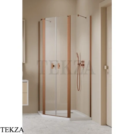Radaway Nes PTD Комплект боковых стенок 80х100 см, 10051300-93-01, брашированная медь