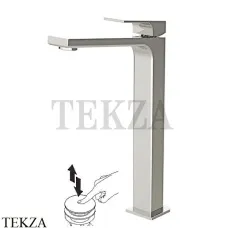 FIMA Carlo Frattini FIT Смеситель для раковины, с донным клапаном, F3381/HSN Brushed nickel