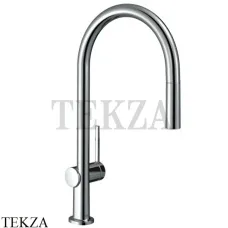 Hansgrohe Talis M54 Смеситель для кухни с вытяжным изливом 210 1jet 72802000, хром глянец