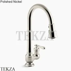 Kohler Artifacts Смеситель для кухни, с выдвижным душем K-99260-SN, яркий полированный никель