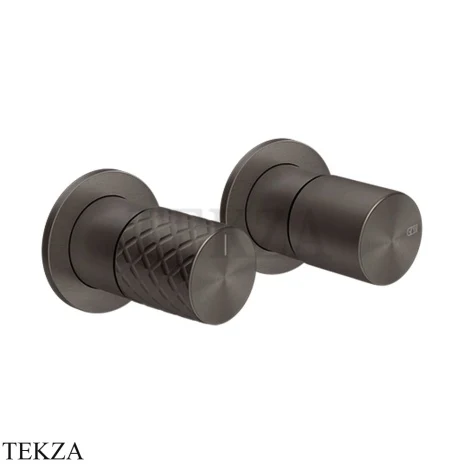 Gessi Habito INTRECCIO Смеситель для душа с переключателем 2 потока ванна-душ 70179-707, Black Metal Br. PVD