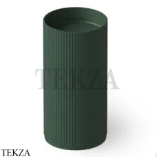 Dea Design Pedestal Basin Раковина напольная рифленая Solid Surface DD2803 450 11, Dark Green №11