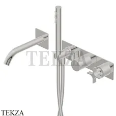 Ritmonio Diametro35 Cross Смеситель для ванны, внешняя часть PR53EC101 IX, Brushed steel