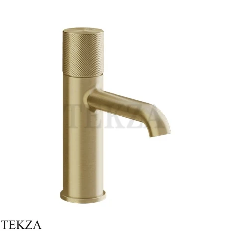 Gessi Habito DIAMANTATO Смеситель для раковины, без донного клапана 70602-727, Brushed Brass PVD