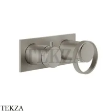 Gessi ANELLO Смеситель для душа с переключателем 2 потока 63379-149, Finox Brushed Nickel Gessi ANELLO Смеситель для душа с переключателем 2 потока 63379-149, Finox Brushed Nickel