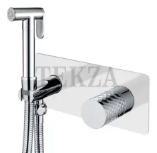 Boheme Stick Гигиенический душ со смесителем Stick 127-WCR White DIAMOND Chrome