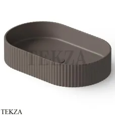 Dea Design Washbasins Раковина настольная 55х35 Solid Surface DD9811 550 6, Grey Brown №6