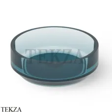 Dea Design Washbasins Раковина настольная круглая Glasstech DD9096 430 R11, Dark Blue R11