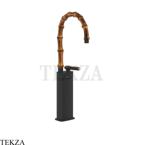Gessi Jacqueline Смеситель для раковины высокий, без донного клапана 77205-299, черный матовый
