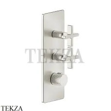 Gessi INCISO WELLNESS Термостат 2 выхода, внешняя часть 58224-720, Nickel PVD