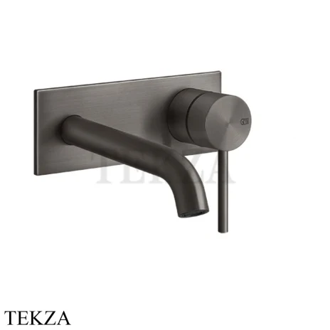 Gessi 316 FLESSA Смеситель для раковины, внешняя часть, 11-14 см 54088-707, Black Metal Brushed PVD