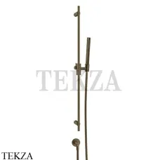 Gessi ANELLO Штанга в комплекте с душевой лейкой и выводом 63482-713, Antique Brass