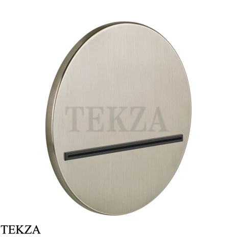 Gessi CASCATA Каскадный излив настенный круглый 65295-149, Finox Brushed Nickel