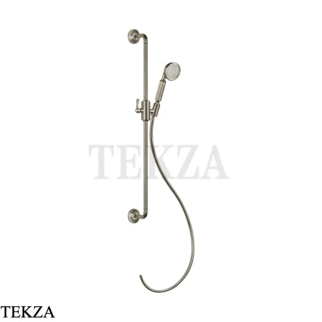 Gessi VENTI20 Штанга в комплекте с душевой лейкой, шланг 65144-149, Finox Brushed Nickel