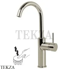 FIMA Carlo Frattini Spillo UP Смеситель для раковины поворотный, с гарнитуром F3041/HSN, Brushed nickel