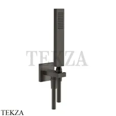Gessi Rettangolo shower Душевой комплект с выводом воды 20123-707, Black Metal Brushed