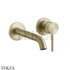Gessi 316 TRAME Смеситель для раковины, внешняя часть, 17-20 см 54386-727, Brushed Brass
