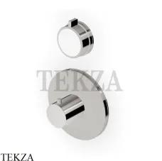 Zucchetti Savoir Термостат для душа, 2-3 выхода, внешняя часть ZSV646.C8W, Nickel глянец-белый