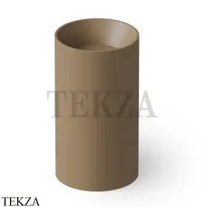 Dea Design Pedestal Basin Раковина напольная круглая Solid Surface DD2011 495 2, Light Camel №2