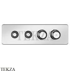 Gessi VENTI20 Термостатический смеситель на 2 потока с кнопками, внешняя часть 65222-031, хром глянец