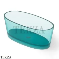 Dea Design Nature Ванна отдельностоящая овальная 160x75 Glasstech DD8617 1600 R8, Lake Water Blue R8