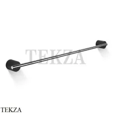 Decor Walther Stone Black HTE60 Держатель для полотенца 0975264, черный матовый-хром глянец