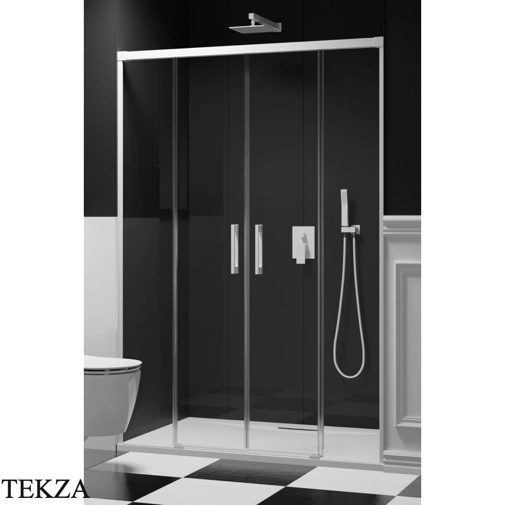 Radaway Idea DWD Дверь в нишу раздвижная двустворчатая 180 см, 387128-04-01, белый матовый