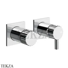 Gessi Incastri Смеситель для душа 2 потока, внешняя часть 75038-031, хром глянец